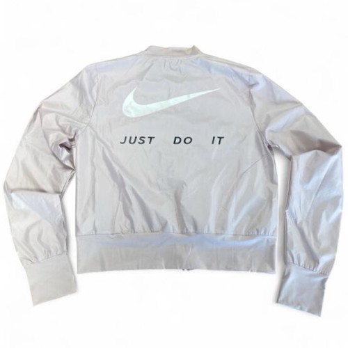 Nike white and pink windbreaker jacket, size S