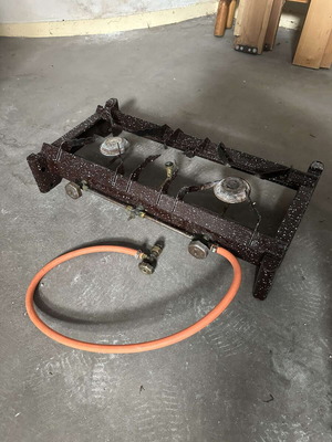 double gas stove