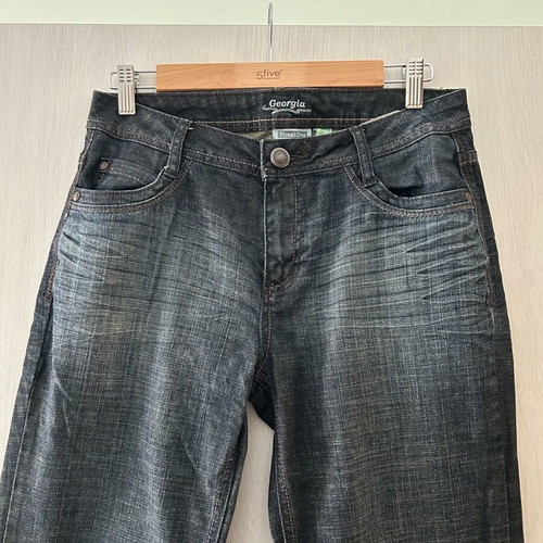 Street One denim bootcut pants like new, S-M, gray and blue