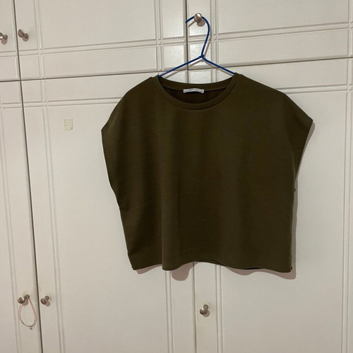 Zara green blouse and pants set like new, pants large, blouse medium