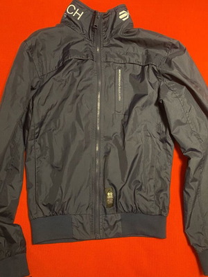 Crosshatch waterproof windbreaker jacket like new, dark blue size S