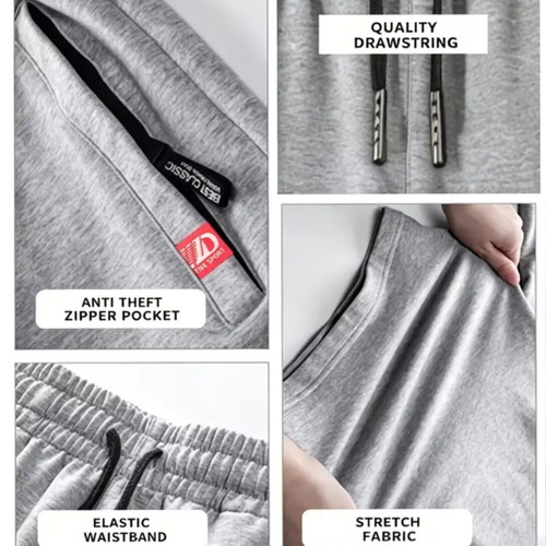Men's summer bermuda shorts new, grey, L/XL