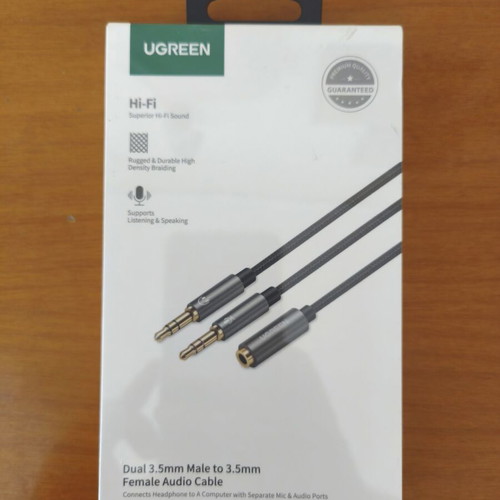 Ugreen 3.5mm Audio Splitter AV140 new, dual male to female
