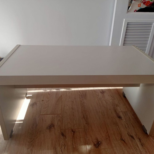 Gray open coffee table new for living room or professional space