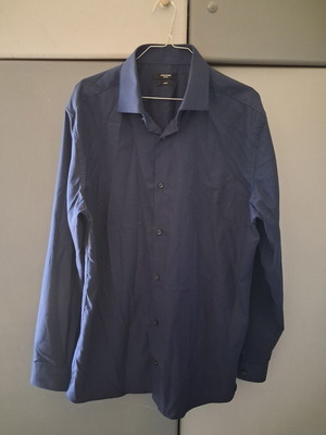 Ανδρικό μακρυμάνικο πουκάμισο Jack & Jones XL καινούργιο, σκούρο μπλε