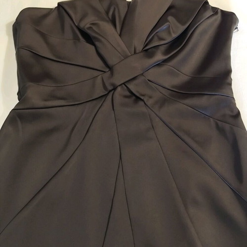 Karen Millen dress black satin, new, formal strapless