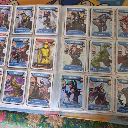 Marvel Mission Arena Album with 193 Cards like new