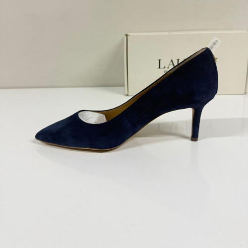 Ralph Lauren Lanette suede pump new, size 37, blue