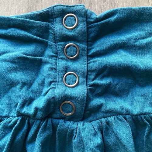 Strapless Bershka blouse medium like new, petrol color