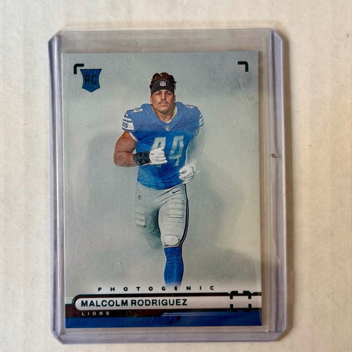 2022 Panini Chronicles #PH-46 Malcolm Rodriguez Photogenic Card Detroit Lions new