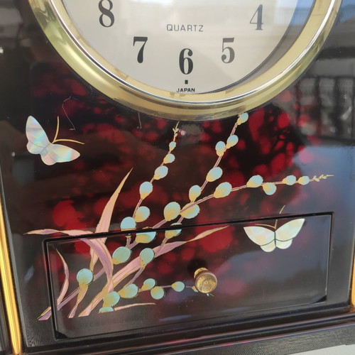 Japanese analog tabletop clock new with drawer