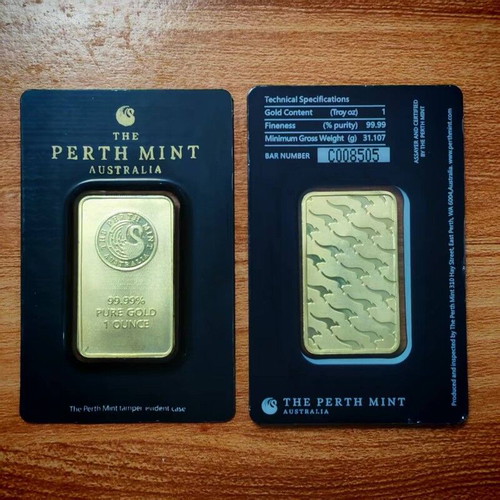 Perth Mint gold bar from Australia new