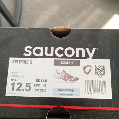 Saucony Spitfire 5 Racing Shoes Size 47 New