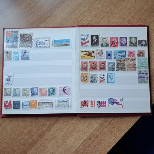 Album with foreign stamps like new