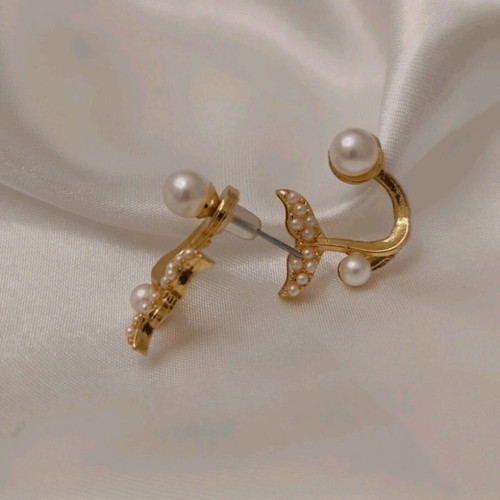 Summer earrings gold new made of copper