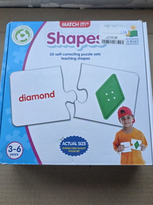 Επιτραπέζιο παιχνίδι Match It Shapes μεταχειρισμένο