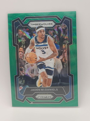 2023-24 Panini-Prizm Basketball Jaden McDaniels Green Wave Prizm #238