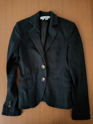 Zara women's blazer XS black used cotton padding