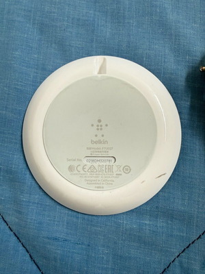Belkin wireless charging pad used