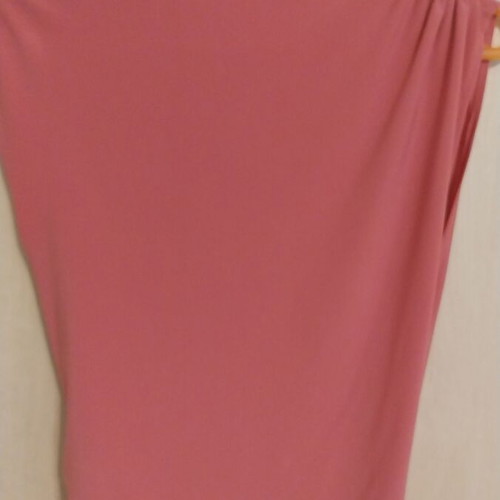 Zara pink blouse crossover with draping on one shoulder like new