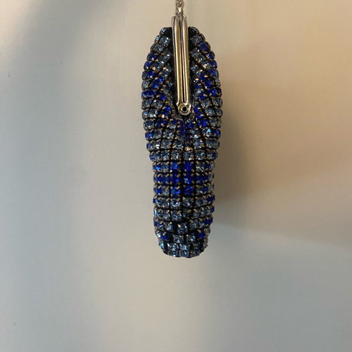 Bag with Swarovski like new and extra long strap