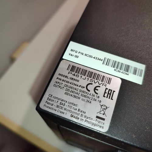 Ups Eaton 5e-650i used, without cables and battery
