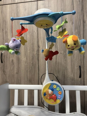Fisher Price κρεμαστό κούνιας μεταχειρισμένο, με μπαταρίες ή πρίζα