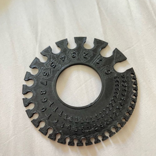 3D Printed Cable Diameter Gauge in ABS, new