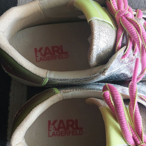 Karl Lagerfeld women's sneakers like new, size 40, gray multicolor