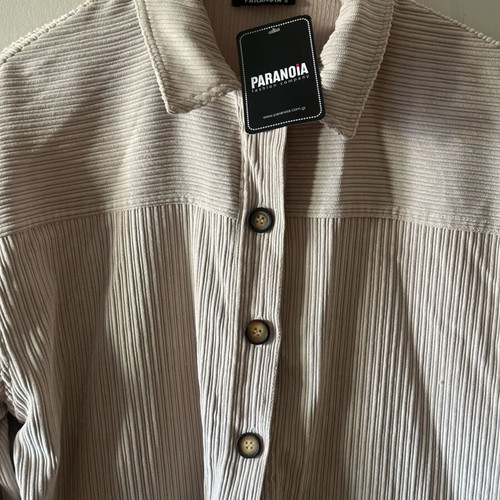 Beige corduroy overshirt/jacket Paranoia Fashion Company new, size M