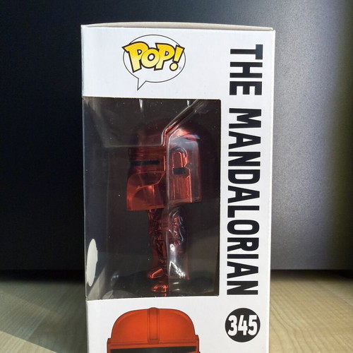 Funko Pop Star Wars The Mandalorian Chrome Red 345 mint