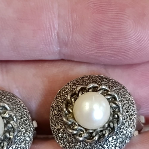 Vintage clip-on earrings, 1970s