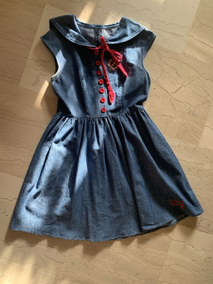 Criminal Damage Vintage Style Nautical Dress Used, Cotton, Size M-L