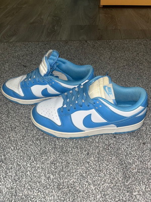 Nike Dunk UNC sneakers size 42.5 like new, blue and white