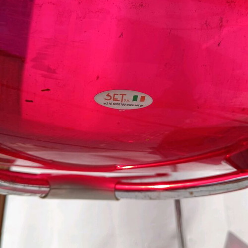 Allegra red transparent chair Siesta like new