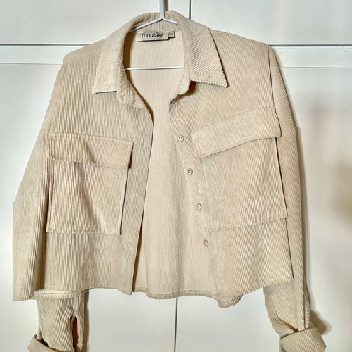 Moutaki Overshirt corduroy beige like new with large pockets
