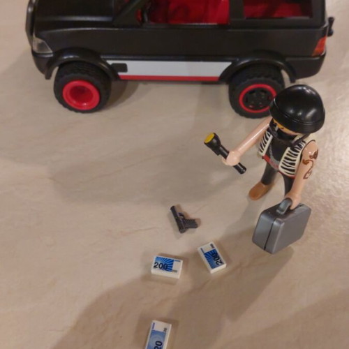 Playmobil Robber and Escape Vehicle like new