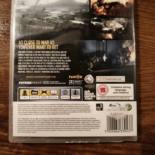 Flashpoint PlayStation 3 game like new with booklet