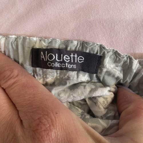 Alouette girls' skirt like new, white and gray, sizes 116-122 cm