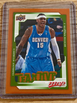 Κάρτα Carmelo Anthony Denver Nuggets MVP Upper Deck 2008-09 σαν καινούργιο