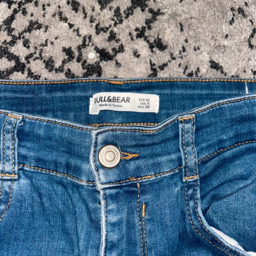 Blue jeans Pull&Bear used, straight fit, size 38
