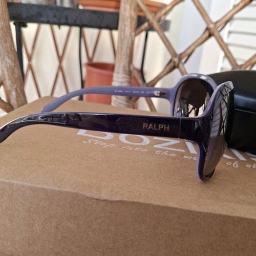 Ralph Lauren sunglasses like new, purple acetate with pink lens