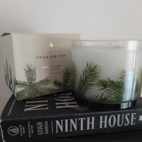 Thymes Frasier Fir luxury candle new, pine scented