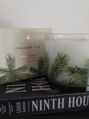 Thymes Frasier Fir luxury candle new, pine scented