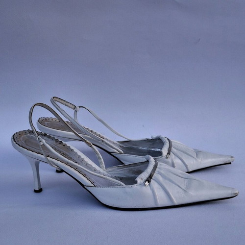 Gianna Kazakou leather pumps size 38 like new white