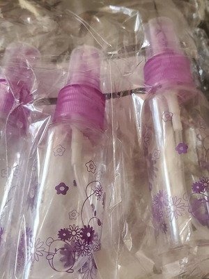 Spray bottles new, pack of 3 with 1 mini funnel 50 ml