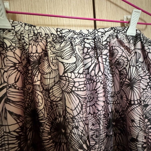 Miss Sixty mini satin skirt like new, black and pink, size M