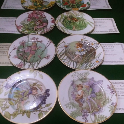 Bradex Plates 8 pcs Villeroy Boch Fairies in the Flowers and Fields new