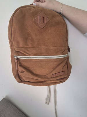 Pull & Bear backpack suede tan used like new