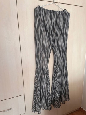 Project Soma Παντελόνι Καμπάνα Καινούργιο, medium, polyester μαύρο και γκρι